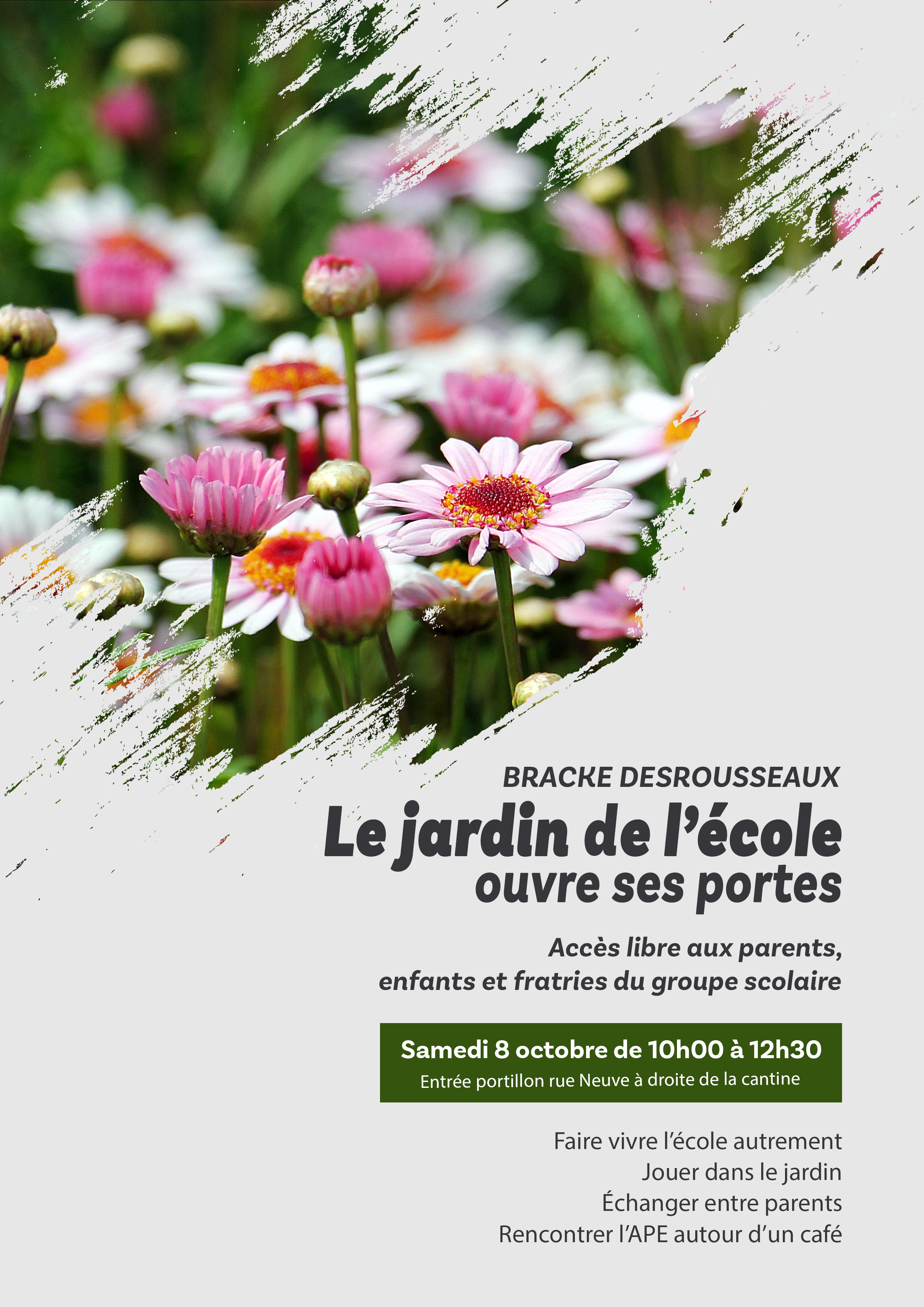 You are currently viewing Ouverture du jardin de la Maternelle Samedi 8 octobre 2022