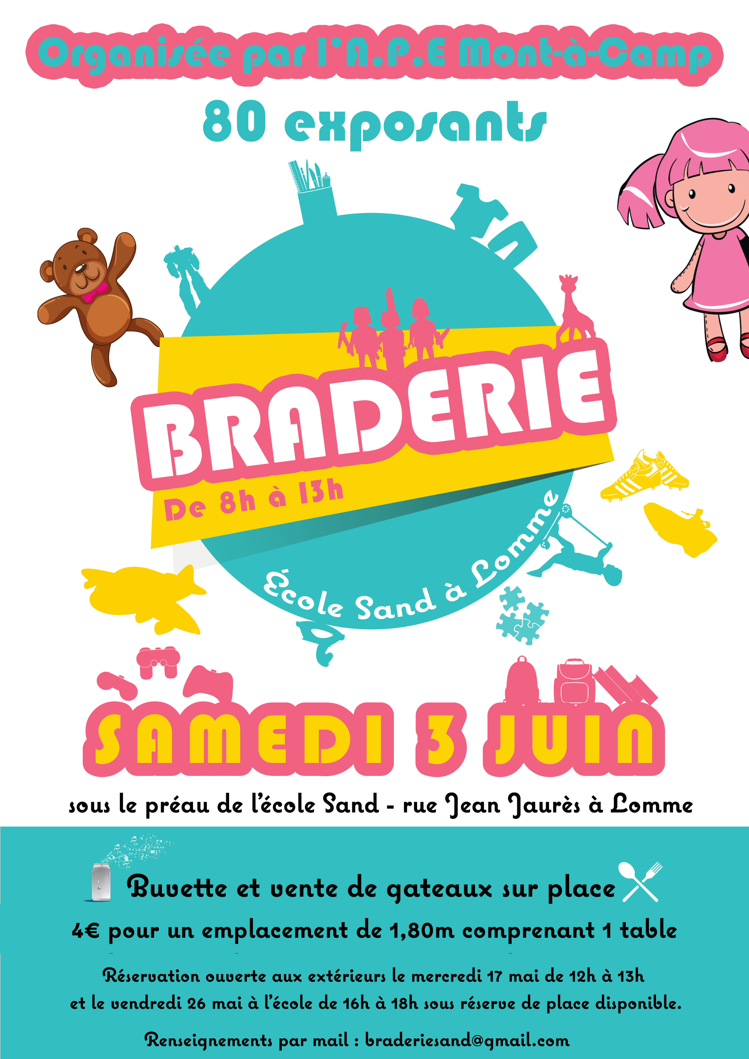 You are currently viewing Braderie Samedi 3 juin 2023
