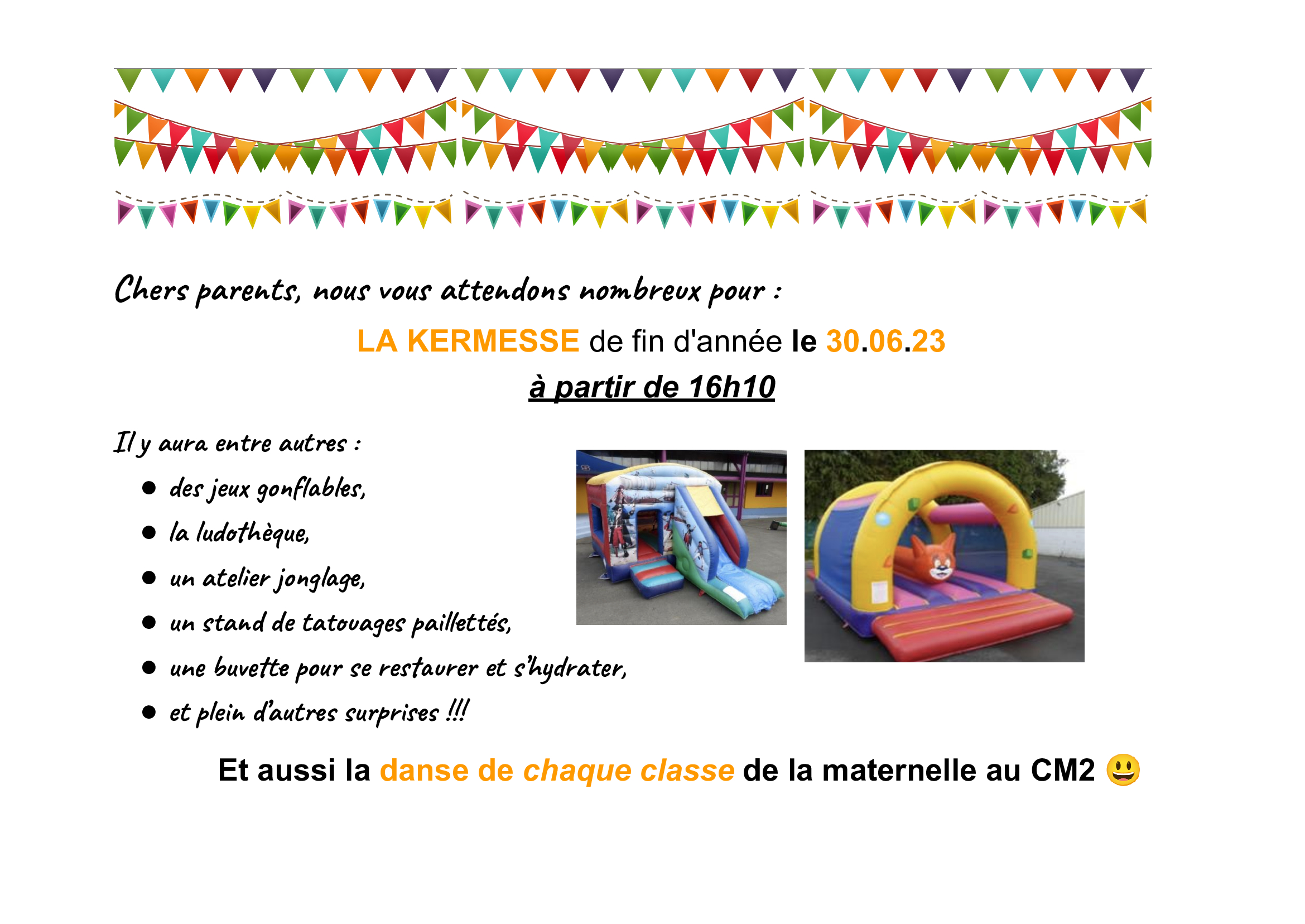 You are currently viewing KERMESSE 30 juin 2023